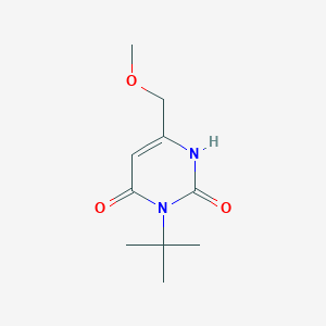 3-Tert-butyl-6-(methoxymethyl)-1,2,3,4-tetrahydropyrimidine-2,4-dione