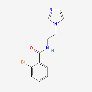 molecular formula C12H12BrN3O B14916935 n-(2-(1h-Imidazol-1-yl)ethyl)-2-bromobenzamide 