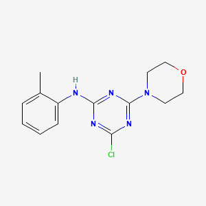 4-chloro-N-(2-methylphenyl)-6-(morpholin-4-yl)-1,3,5-triazin-2-amine