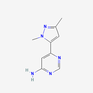 6-(1,3-dimethyl-1H-pyrazol-5-yl)pyrimidin-4-amine
