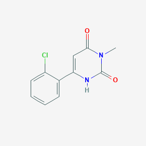 molecular formula C11H9ClN2O2 B1491699 6-(2-Chlorophenyl)-3-methyl-1,2,3,4-tetrahydropyrimidine-2,4-dione CAS No. 2097957-34-9