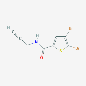 4,5-dibromo-N-(prop-2-yn-1-yl)thiophene-2-carboxamide