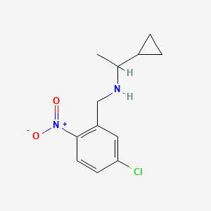 n-(5-Chloro-2-nitrobenzyl)-1-cyclopropylethan-1-amine