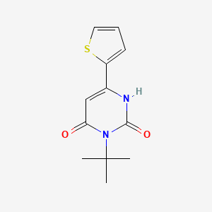 3-Tert-butyl-6-(thiophen-2-yl)-1,2,3,4-tetrahydropyrimidine-2,4-dione