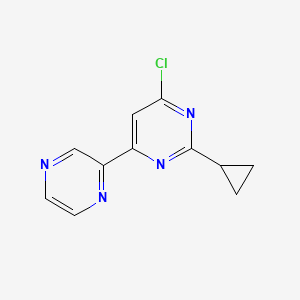 4-Chloro-2-cyclopropyl-6-(pyrazin-2-yl)pyrimidine