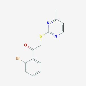 1-(2-Bromophenyl)-2-((4-methylpyrimidin-2-yl)thio)ethan-1-one