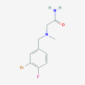 2-((3-Bromo-4-fluorobenzyl)(methyl)amino)acetamide