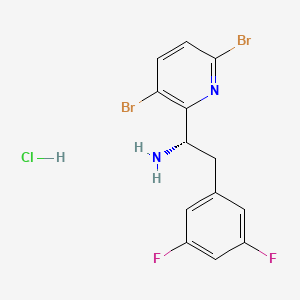 (S)-1-(3,6-dibromopyridin-2-yl)-2-(3,5-difluorophenyl)ethanamine hydrochloride