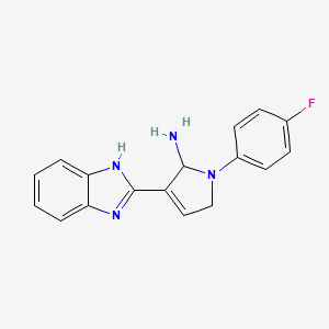 3-(1h-Benzo[d]imidazol-2-yl)-1-(4-fluorophenyl)-2,5-dihydro-1h-pyrrol-2-amine