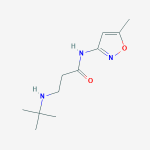 3-(Tert-butylamino)-N-(5-methylisoxazol-3-yl)propanamide