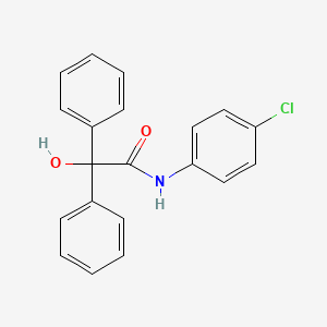 molecular formula C20H16ClNO2 B14917091 N-(4-chlorophenyl)-2-hydroxy-2,2-diphenylacetamide 