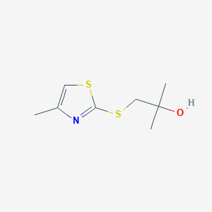 2-Methyl-1-((4-methylthiazol-2-yl)thio)propan-2-ol