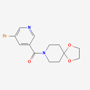 (5-Bromopyridin-3-yl)(1,4-dioxa-8-azaspiro[4.5]decan-8-yl)methanone