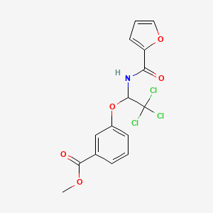 Methyl 3-{2,2,2-trichloro-1-[(furan-2-ylcarbonyl)amino]ethoxy}benzoate