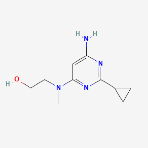 2-((6-Amino-2-cyclopropylpyrimidin-4-yl)(methyl)amino)ethan-1-ol