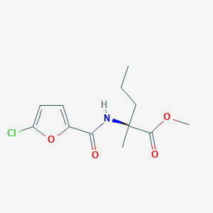 Methyl (S)-2-(5-chlorofuran-2-carboxamido)-2-methylpentanoate