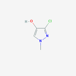 molecular formula C4H5ClN2O B14917197 3-Chloro-1-methyl-1H-pyrazol-4-ol 