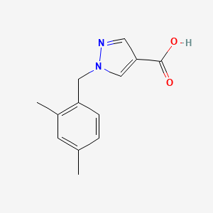 1-[(2,4-dimethylphenyl)methyl]-1H-pyrazole-4-carboxylic acid