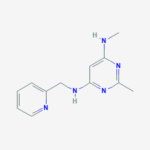 N4,2-dimethyl-N6-(pyridin-2-ylmethyl)pyrimidine-4,6-diamine