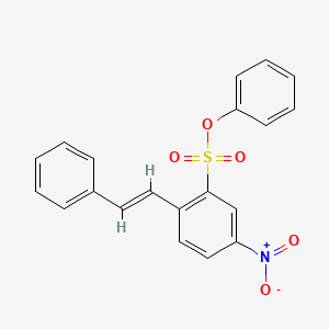 phenyl 5-nitro-2-[(E)-2-phenylethenyl]benzenesulfonate