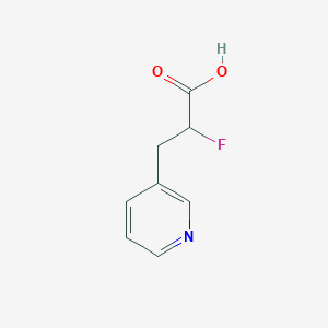 molecular formula C8H8FNO2 B1491725 2-氟-3-(吡啶-3-基)丙酸 CAS No. 1508908-14-2