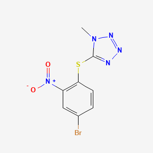 5-((4-Bromo-2-nitrophenyl)thio)-1-methyl-1h-tetrazole