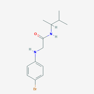 2-((4-Bromophenyl)amino)-N-(3-methylbutan-2-yl)acetamide