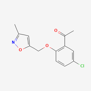 1-(5-Chloro-2-((3-methylisoxazol-5-yl)methoxy)phenyl)ethan-1-one