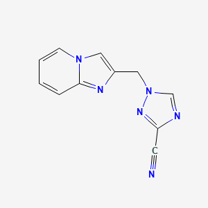 1-(Imidazo[1,2-a]pyridin-2-ylmethyl)-1h-1,2,4-triazole-3-carbonitrile