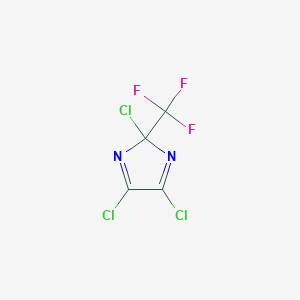 molecular formula C4Cl3F3N2 B14917295 2,4,5-Trichloro-2-(trifluoromethyl)-2H-imidazole 