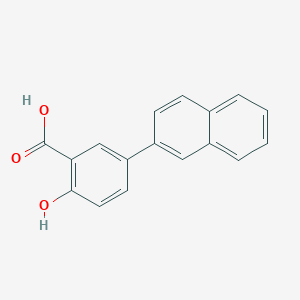 molecular formula C17H12O3 B14917299 2-hydroxy-5-naphthalen-2-yl-benzoic Acid 