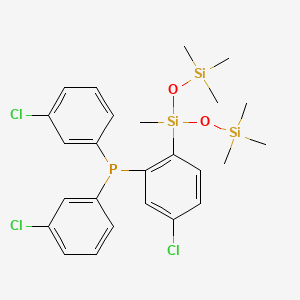 (5-Chloro-2-(1,1,1,3,5,5,5-heptamethyltrisiloxan-3-yl)phenyl)bis(3-chlorophenyl)phosphane