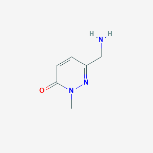 molecular formula C6H9N3O B1491732 6-(aminomethyl)-2-methylpyridazin-3(2H)-one CAS No. 1484077-91-9