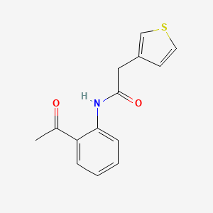 N-(2-Acetylphenyl)-2-(thiophen-3-yl)acetamide