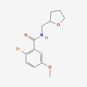 2-Bromo-5-methoxy-N-((tetrahydrofuran-2-yl)methyl)benzamide