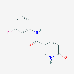 molecular formula C12H9FN2O2 B14917362 N-(3-fluorophenyl)-6-oxo-1,6-dihydropyridine-3-carboxamide 