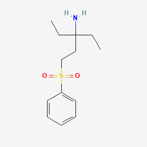 molecular formula C13H21NO2S B14917379 3-Ethyl-1-(phenylsulfonyl)pentan-3-amine 