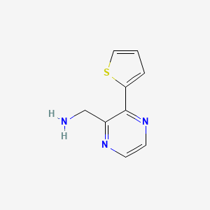 molecular formula C9H9N3S B1491740 (3-(Tiofen-2-il)pirazin-2-il)metanamina CAS No. 1368469-28-6