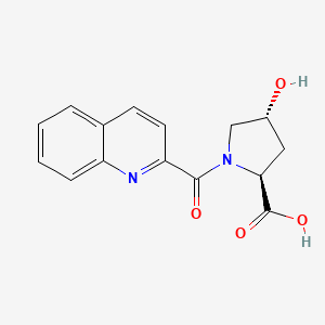 (2S,4R)-4-Hydroxy-1-(quinoline-2-carbonyl)pyrrolidine-2-carboxylic acid