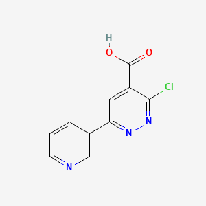 molecular formula C10H6ClN3O2 B1491742 3-Chloro-6-(pyridin-3-yl)pyridazine-4-carboxylic acid CAS No. 1537055-83-6