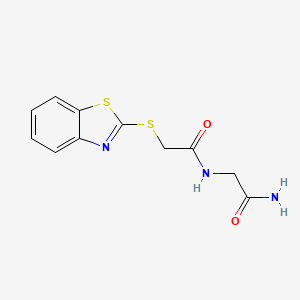 N-(2-amino-2-oxoethyl)-2-(benzo[d]thiazol-2-ylthio)acetamide