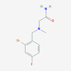 2-((2-Bromo-4-fluorobenzyl)(methyl)amino)acetamide