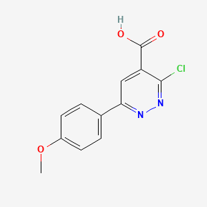 molecular formula C12H9ClN2O3 B1491743 3-Chloro-6-(4-methoxyphenyl)pyridazine-4-carboxylic acid CAS No. 1521291-84-8