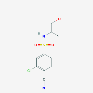 3-chloro-4-cyano-N-(1-methoxypropan-2-yl)benzenesulfonamide