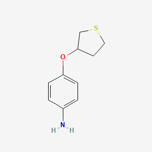 molecular formula C10H13NOS B1491745 4-((四氢噻吩-3-基)氧基)苯胺 CAS No. 1554203-33-6