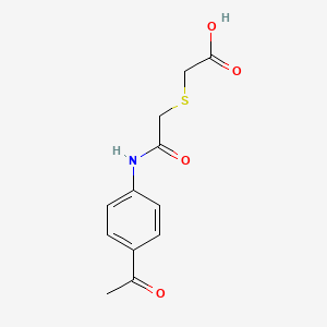 2-({[(4-Acetylphenyl)carbamoyl]methyl}sulfanyl)acetic acid