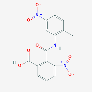 2-[(2-Methyl-5-nitrophenyl)carbamoyl]-3-nitrobenzoic acid