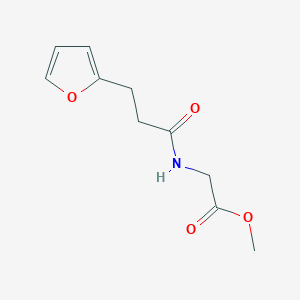 molecular formula C10H13NO4 B14917529 Methyl (3-(furan-2-yl)propanoyl)glycinate 