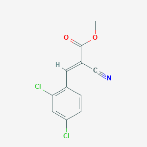 methyl (2E)-2-cyano-3-(2,4-dichlorophenyl)prop-2-enoate