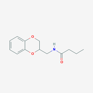 n-((2,3-Dihydrobenzo[b][1,4]dioxin-2-yl)methyl)butyramide